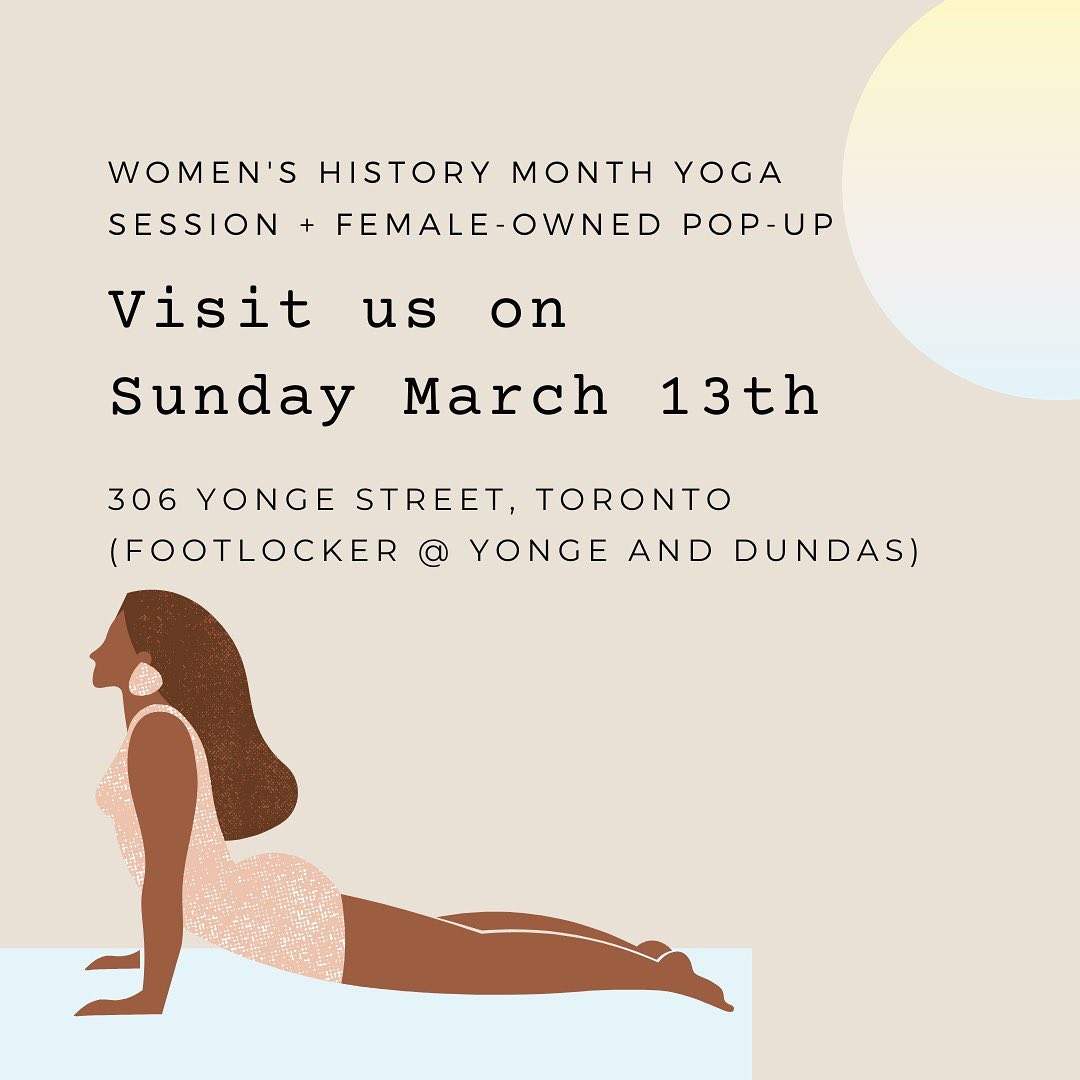 Sende's first pop-up + product launch @FootlockerToronto 's Women's History Month event - SENDE Quality Body-Care