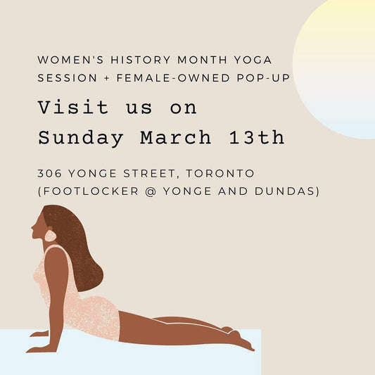 Sende's first pop-up + product launch @FootlockerToronto 's Women's History Month event - SENDE Body Care