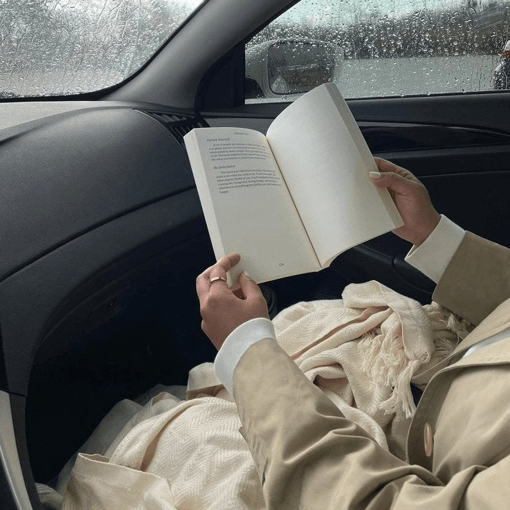 SENDE cloud cotton reading blanket undyed natural for sensitive bodies and aesthetic everything